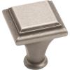Amerock | Cabinet Knob | Satin Nickel | 1 inch (25 mm) Length | Manor | 1 Pack | Drawer Knob | Cabinet Hardware(Weathered Nickel)