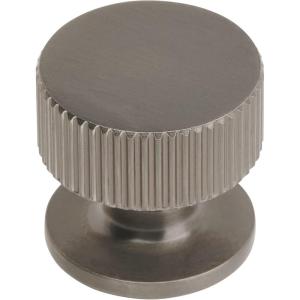Amerock | Cabinet Knob | Black Brushed Nickel | 1-1/4 inch (32 mm) Diameter | Carrigan | 1 Pack | Drawer Knob | Cabinet Hardware(Black Brushed Nickel)