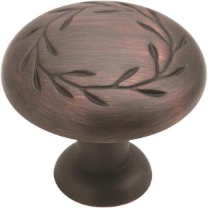 Amerock | Cabinet Knob | Oil Rubbed Bronze | 1-5/16 inch (33 mm) Diameter | Nature’S Splendor | 1 Pack | Drawer Knob | Cabinet Hardware(Oil Rubbed Bronze)