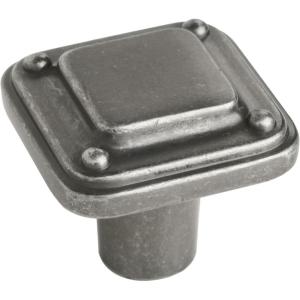 Amerock | Kitchen Cabinet Knob | Antique Iron | 1-3/16 in (30 mm) | Jolene | 1 Pack | Furniture Hardware | Bathroom Drawer Knob| Dresser Drawer Handle | Cabinet Pull(Antique Iron)