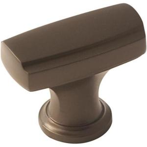 Amerock 1853555 Highland Ridge 1-3/8 in (35 mm) Length Caramel Bronze Cabinet Knob