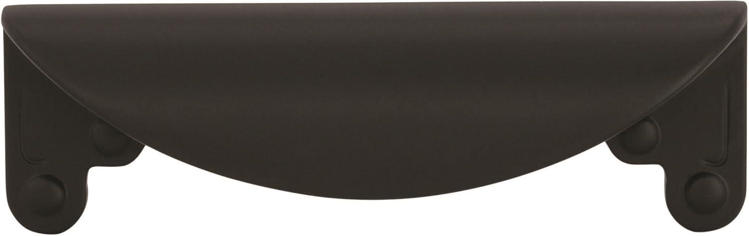 image:imageAmerock Cabinet Cup Pull Satin Nickel 3 inch 76 mm Center to Center Inspirations 1 Pack Drawer Pull Drawer Handle Cabinet HardwareMatte Black