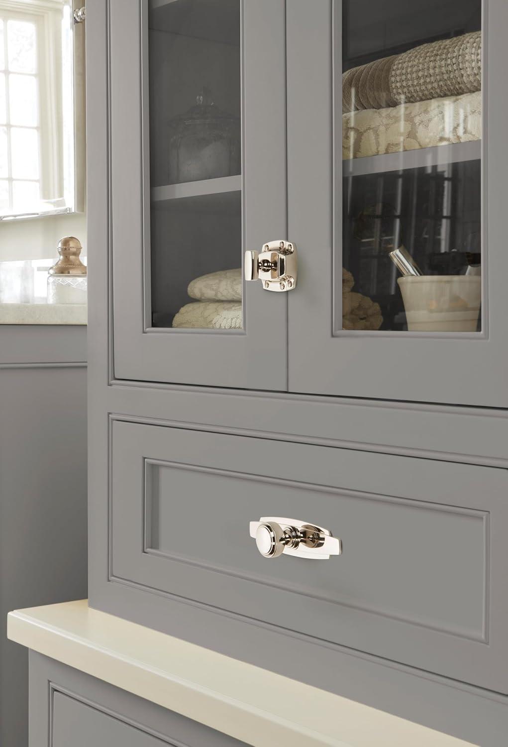 image:imageAmerock Cabinet Latch Polished Nickel 178 inch 48 mm Length Highland Ridge 1 Pack Cabinet HardwarePolished Nickel