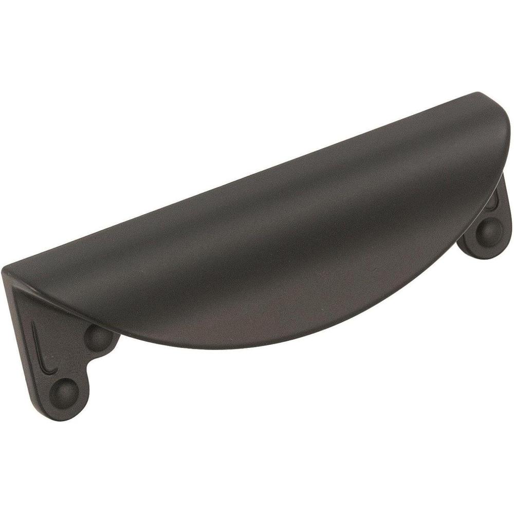 image:imageAmerock Cabinet Cup Pull Satin Nickel 3 inch 76 mm Center to Center Inspirations 1 Pack Drawer Pull Drawer Handle Cabinet HardwareMatte Black