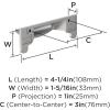 Amerock | Cabinet Cup Pull | Satin Nickel | 3 inch (76 mm) Center to Center | Inspirations | 1 Pack | Drawer Pull | Drawer Handle | Cabinet Hardware(Polished Chrome)