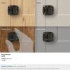 Amerock | Cabinet Latch | Polished Nickel | 1-7/8 inch (48 mm) Length | Highland Ridge | 1 Pack | Cabinet Hardware(Dark-Oiled Bronze)