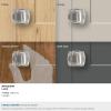 Amerock | Cabinet Latch | Polished Nickel | 1-7/8 inch (48 mm) Length | Highland Ridge | 1 Pack | Cabinet Hardware(Polished Nickel)