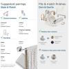 Amerock | Chrome | Stature | 5 Piece | Bathroom Accessories Set