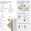 Amerock | Golden Champagne | Stature | 5 Piece | Bathroom Accessories Set