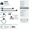 Amerock | Matte Black | Stature | Towel Bar | 18 inch (457 mm) | 3 Piece | Bathroom Accessories Set