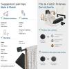 Amerock | Matte Black | Stature | Towel Bar | 24 inch (610 mm) | 4 Piece | Bathroom Accessories Set