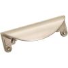 Amerock | Cabinet Cup Pull | Satin Nickel | 3 inch (76 mm) Center to Center | Inspirations | 1 Pack | Drawer Pull | Drawer Handle | Cabinet Hardware(Satin Nickel)