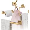 Amerock | Champagne Bronze | Mulholland | Towel Bar | 18 inch (457 mm) | 4 Piece | Bathroom Accessories Set