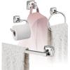 Amerock | Chrome | Stature | Towel Bar | 18 inch (457 mm) | 4 Piece | Bathroom Accessories Set