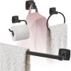 Amerock | Matte Black | Stature | Towel Bar | 24 inch (610 mm) | 4 Piece | Bathroom Accessories Set