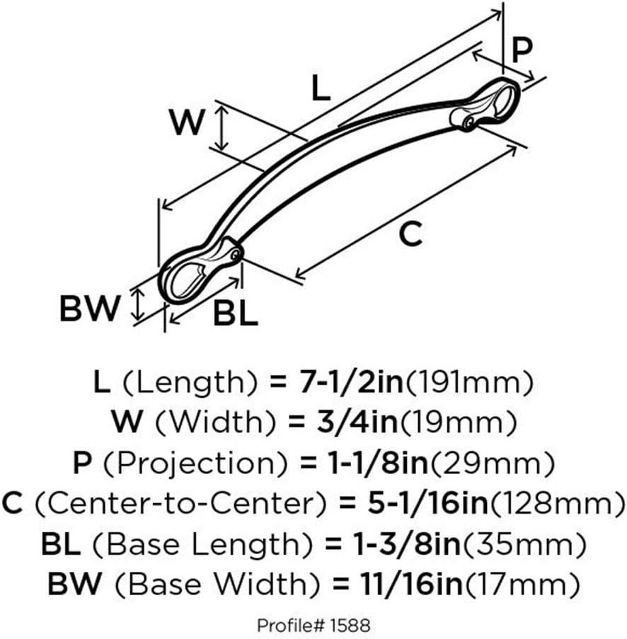 image:imageAmerock Cabinet Pull Weathered Nickel 5116 inch 128 mm Center to Center Inspirations 1 Pack Drawer Pull Drawer Handle Cabinet Hardware
