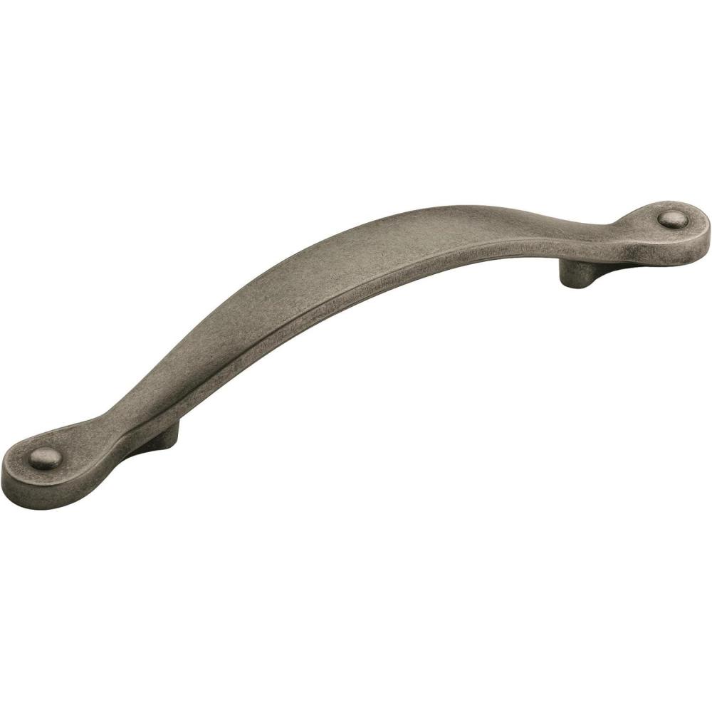 image:imageAmerock  Cabinet Pull  Weathered Nickel  334 inch 96 mm Center to Center  Inspirations  1 Pack  Drawer Pull  Drawer Handle  Cabinet HardwareWeathered Nickel