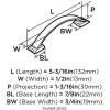 Amerock | Appliance Pull | Antique Silver | 8 inch (203 mm) Center to Center | Candler | 1 Pack | Drawer Pull | Drawer Handle | Cabinet Hardware(Venetian Bronze)