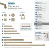 Amerock | Appliance Pull | Golden Champagne | 8 inch (203 mm) Center to Center | Blackrock | 1 Pack | Drawer Pull | Drawer Handle | Cabinet Hardware