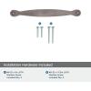 Amerock | Cabinet Pull | Weathered Nickel | 3-3/4 inch (96 mm) Center to Center | Inspirations | 1 Pack | Drawer Pull | Drawer Handle | Cabinet Hardware(Weathered Nickel)