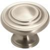 Amerock | Cabinet Knob | Antique Rust | 1-5/16 inch (33 mm) Diameter | Inspirations | 1 Pack | Drawer Knob | Cabinet Hardware(Satin Nickel)