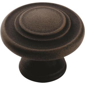 Amerock | Cabinet Knob | Antique Rust | 1-5/16 inch (33 mm) Diameter | Inspirations | 1 Pack | Drawer Knob | Cabinet Hardware(Antique Rust)