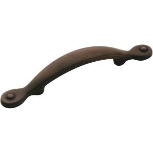 Amerock BP1590-ART Inspirations Plain 3-Inch Center Pull, Antique Rust(Antique Rust)