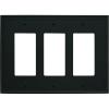 Amerock | Wall Plate | Black Bronze | 3 Rocker Switch Plate Cover | Mulholland | 1 Pack | Decora Wall Plate | Light Switch Cover