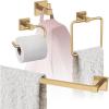 Amerock | Champagne Bronze | Appoint | Towel Bar | 24 inch (610 mm) | 4 Piece | Bathroom Accessories Set