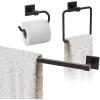 Amerock | Oil Rubbed Bronze | Appoint |Towel Bar | 24 inch (610 mm) | 3 Piece | Bathroom Accessories Set