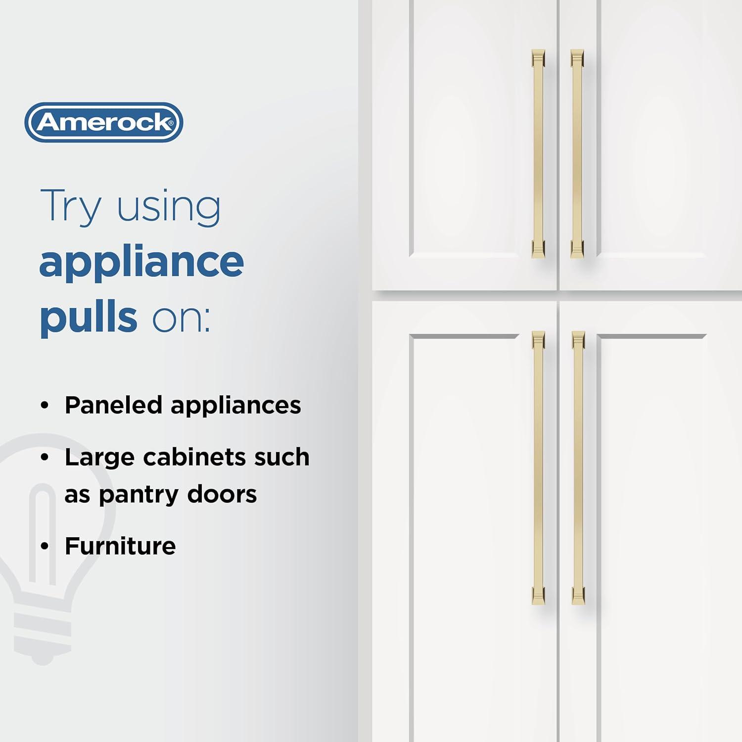 image:imageAmerock Appliance Pull Gunmetal 12 inch 305 mm Center to Center Bar Pulls 1 Pack Drawer Pull Drawer Handle Cabinet Hardware