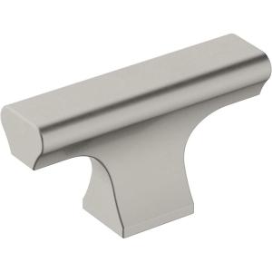 Amerock | Cabinet Knob | Satin Nickel | 2 inch (51 mm) Length | Status | 1 Pack | Drawer Knob | Cabinet Hardware