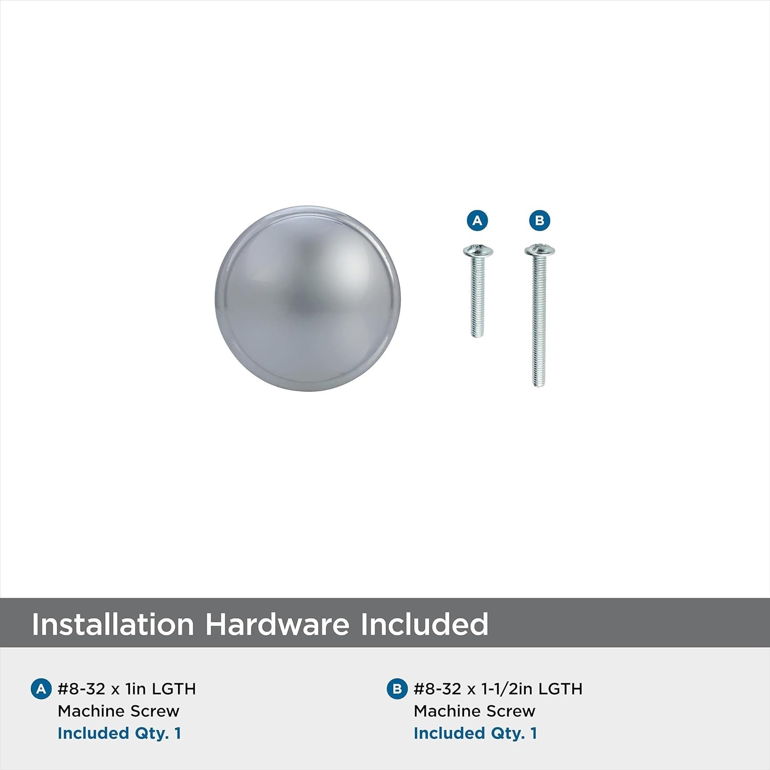 image:imageAmerock Cabinet Knob Polished Chrome 114 inch 32 mm Diameter Ravino 10 Pack Drawer Knob Cabinet Hardware
