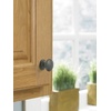 Amerock | Cabinet Knob | Matte Black | 1-1/4 inch (32 mm) Diameter | Ravino | 10 Pack | Drawer Knob | Cabinet Hardware