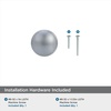 Amerock | Cabinet Knob | Polished Chrome | 1-1/4 inch (32 mm) Diameter | Ravino | 10 Pack | Drawer Knob | Cabinet Hardware