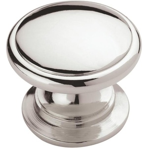 Amerock | Cabinet Knob | Polished Chrome | 1-1/4 inch (32 mm) Diameter | Ravino | 10 Pack | Drawer Knob | Cabinet Hardware
