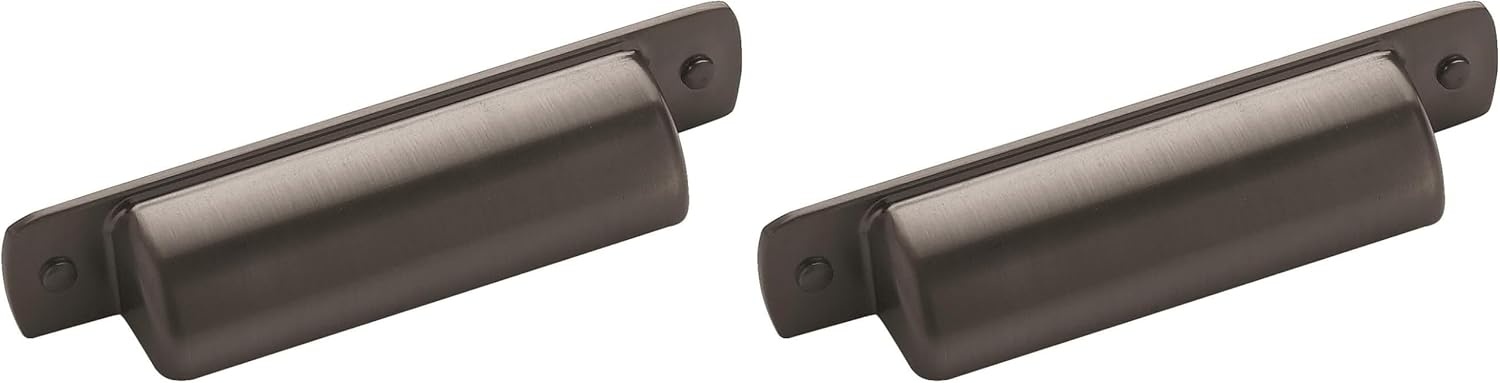 image:imageAmerock Cabinet Cup Pull Graphite 3 inch 76 mm Center to Center Rochdale 1 Pack Drawer Pull Drawer Handle Cabinet HardwareGraphite
