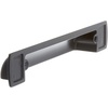 Amerock | Cabinet Cup Pull | Graphite | 3 inch (76 mm) Center to Center | Rochdale | 1 Pack | Drawer Pull | Drawer Handle | Cabinet Hardware(Matte Black)