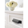 Amerock | Cabinet Cup Pull | Graphite | 3 inch (76 mm) Center to Center | Rochdale | 1 Pack | Drawer Pull | Drawer Handle | Cabinet Hardware(Matte Black)