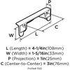 Amerock | Cabinet Cup Pull | Wrought Iron Dark | 3 inch (76 mm) Center to Center | Inspirations | 1 Pack | Drawer Pull | Drawer Handle | Cabinet Hardware