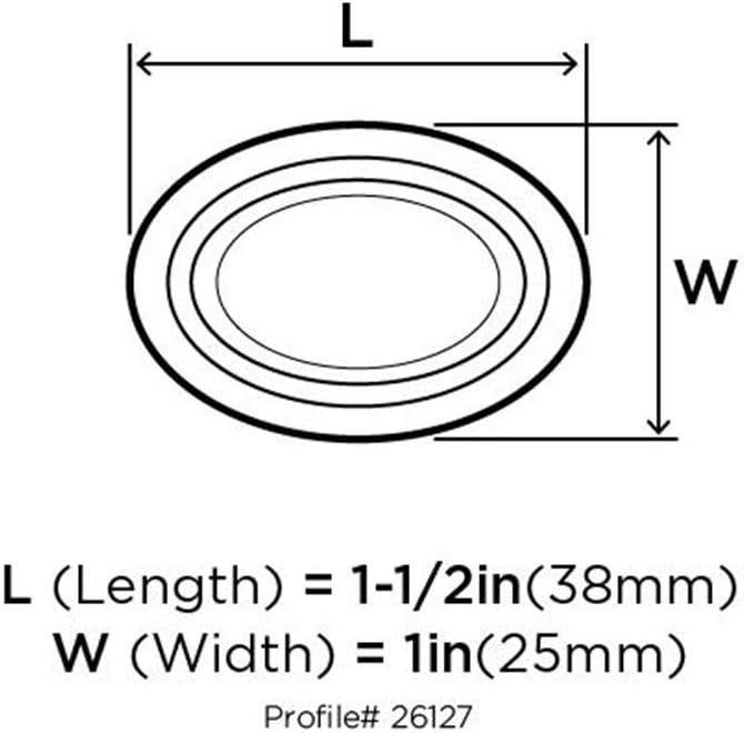 image:imageAmerock Cabinet Knob Satin Nickel 112 inch 38 mm Length Manor 1 Pack Drawer Knob Cabinet HardwareSatin Nickel