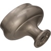 Amerock | Cabinet Knob | Satin Nickel | 1-1/2 inch (38 mm) Length | Manor | 1 Pack | Drawer Knob | Cabinet Hardware(Satin Nickel)